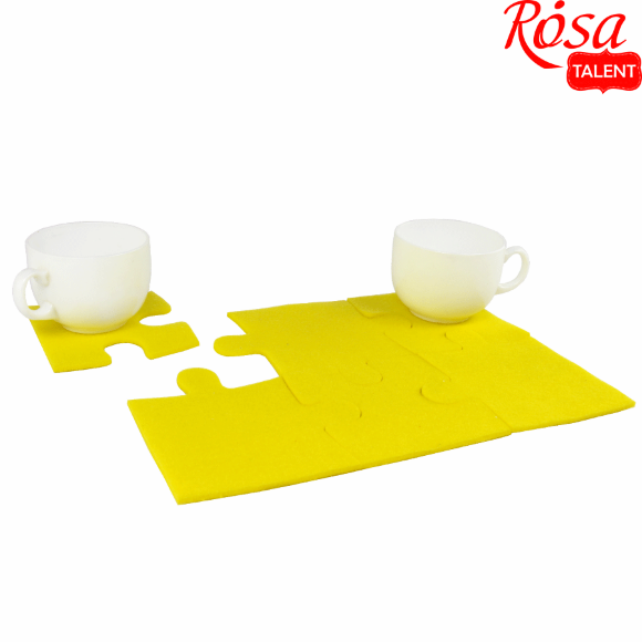 Подставки под горячее "Пазл" 6шт фетр 4мм 21х29,7см ROSA TALENT Подставки под горячее "Пазл" 6шт фетр 4мм 21х29,7см ROSA TALENT
