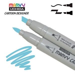 Маркер двухсторонний Светло-голубой 1900B-S Marvy