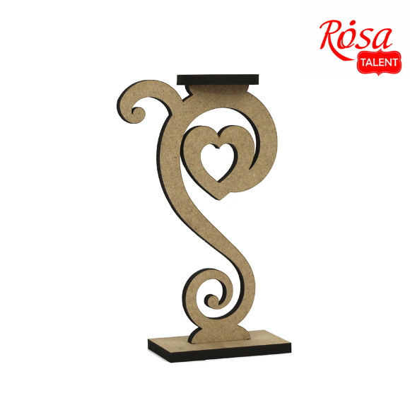 Подсвечник „Love“ МДФ 10,3х16,9х8см ROSA TALENT Подсвечник „Love“ МДФ 10,3х16,9х8см ROSA TALENT