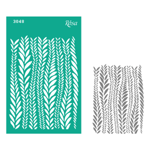 Трафарет многоразовый самоклеящийся №3048 Фоновый 13х20см серия Новый год ROSA TALENT