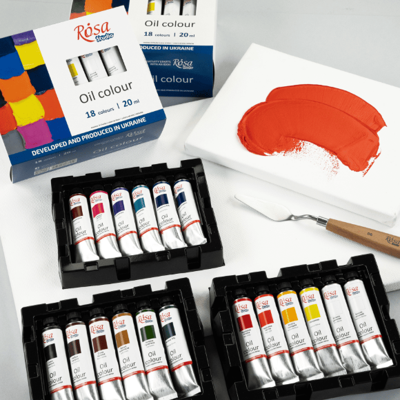 Набор масляных красок 18х20мл блистер ROSA Studio