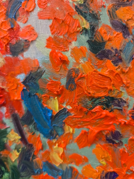 Painting Bright Christmas, artist Nina Lytvyn