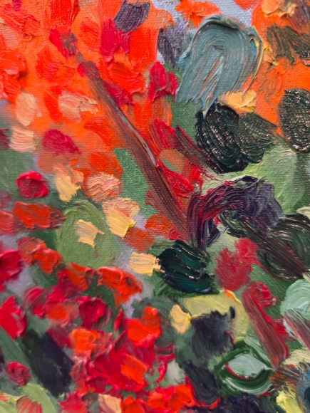 Painting Bright Christmas, artist Nina Lytvyn