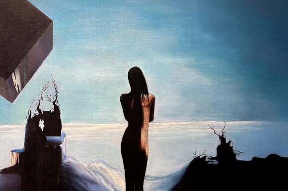 Painting Surrealist Composition, artist Nadiia Haiduk