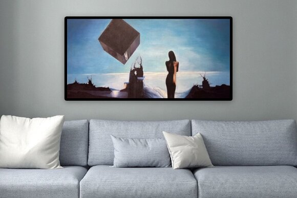 Painting Surrealist Composition, artist Nadiia Haiduk