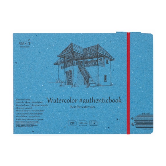 Альбом для акварели AUTHENTIC А5 (24,5х17.6см) 280г/м2 12л SM-LT Art