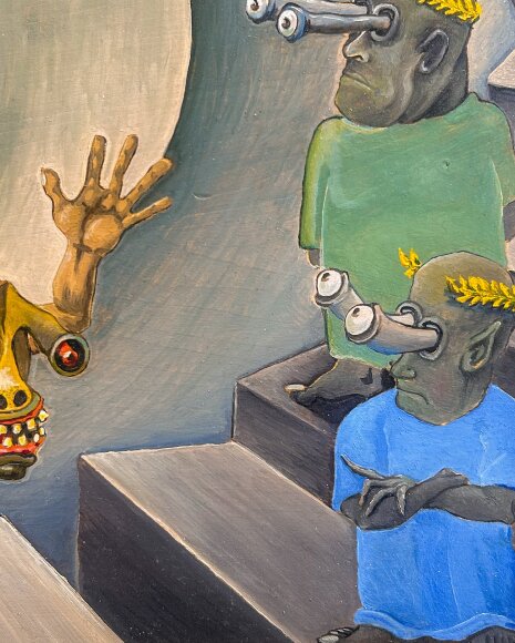 Painting Democracy, artist Serhii Maistrenko Painting Democracy, artist Serhii Maistrenko