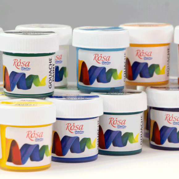 Краска гуашевая Желтая лимонная (903) 20мл ROSA Studio