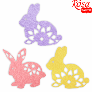 Набор фетровых заготовок „Зайчики“ 2 8х7,5см-2шт 8х7,8см-4шт ROSA TALENT Набор фетровых заготовок „Зайчики“ 2 8х7,5см-2шт 8х7,8см-4шт ROSA TALENT