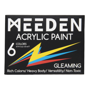 Набор акриловых красок Iridescent 6×22мл MEEDEN