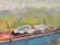 Painting Haymaking, artist Nina Lytvyn