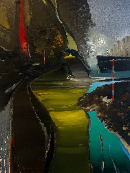 Painting Black current, artist Vasyl Fedoruk Painting Black current, artist Vasyl Fedoruk