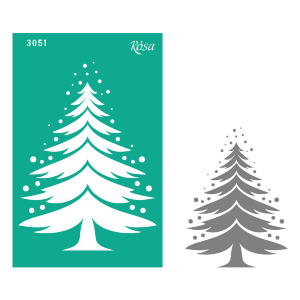 Трафарет многоразовый самоклеящийся №3051 Элементы и надписи 13х20см серия Новый год ROSA TALENT