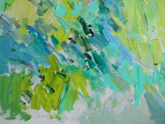 Картина Бабушкин сад, художник Дулин Егор