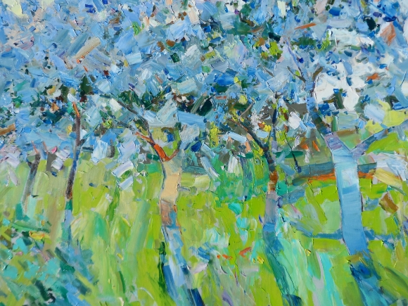 Картина Бабушкин сад, художник Дулин Егор