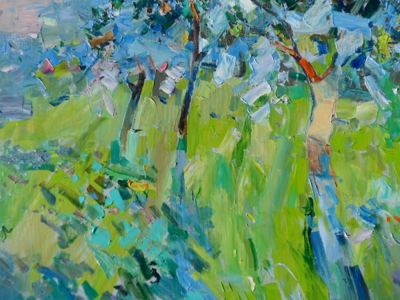 Картина Бабушкин сад, художник Дулин Егор