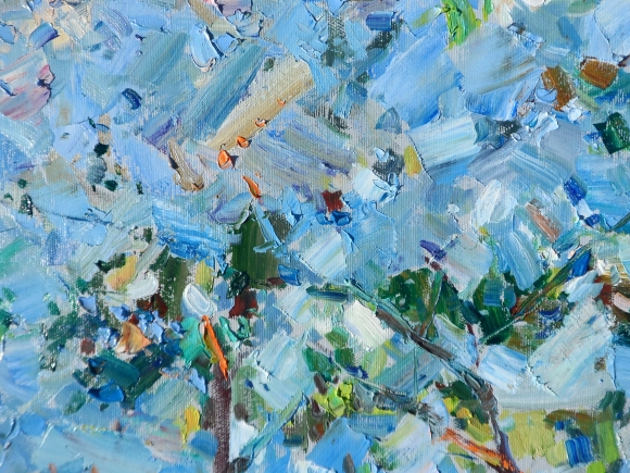 Картина Бабушкин сад, художник Дулин Егор