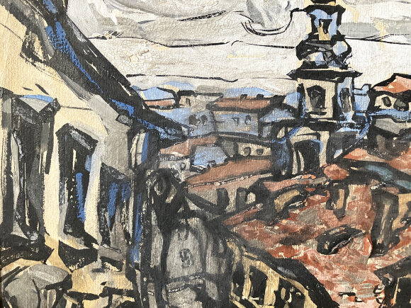 Картина Вид на Лавру, художник Туранский Александр - продано Картина Вид на Лавру, художник Туранский Александр - продано