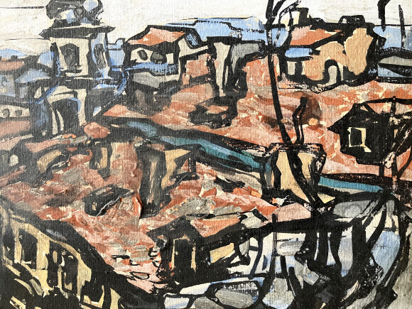 Картина Вид на Лавру, художник Туранский Александр - продано Картина Вид на Лавру, художник Туранский Александр - продано