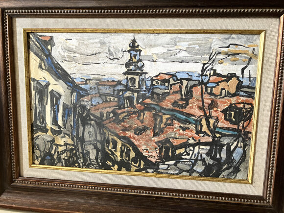 Картина Вид на Лавру, художник Туранский Александр - продано Картина Вид на Лавру, художник Туранский Александр - продано