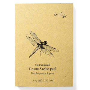 Блокнот-склейка для рисунка AUTHENTIC А4 80г/м2 100л кремовый цвет SM-LT Art