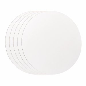 Set of 5 primed MDF Ø15 cm ROSA Studio acrylic primer