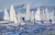 Картина Яхты в море, художник Дулин Егор