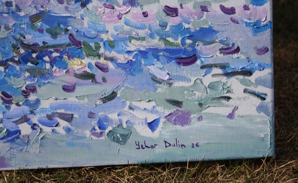 Картина Яхты в море, художник Дулин Егор