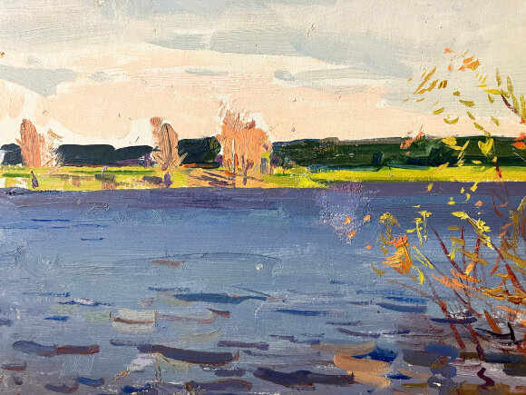 Painting Spring, artist Mikhail Kokin Painting Spring, artist Mikhail Kokin