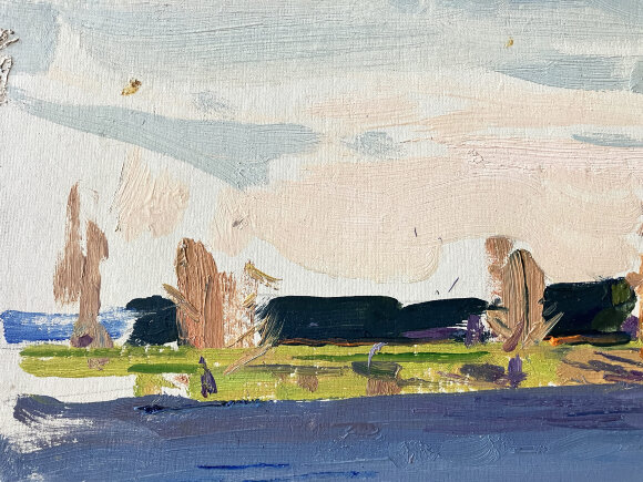 Painting Spring, artist Mikhail Kokin Painting Spring, artist Mikhail Kokin