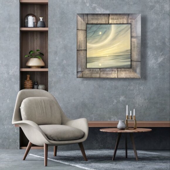 Painting Satellite, artist Viktor Yeresko Painting Satellite, artist Viktor Yeresko