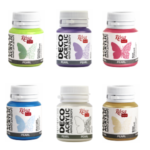 Акрил для декора Белый (72) перламутр 20 мл ROSA Talent Акрил для декора Белый (72) перламутр 20 мл ROSA Talent