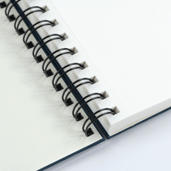 Watercolor by Fabriano A5 Spiral Notebook, 200g/m2, 32 sheets, Indigo White Paper, ROSA Gallery
