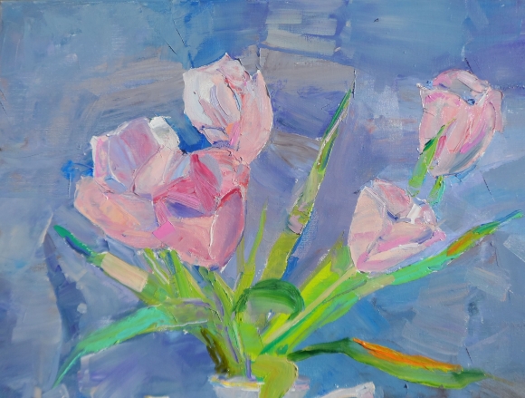 Картина Тюльпаны, художник Дулин Егор