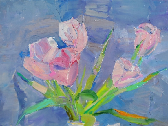 Картина Тюльпаны, художник Дулин Егор