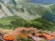 Painting Shpytsi and Rebra Peaks, artist Nina Lytvyn
