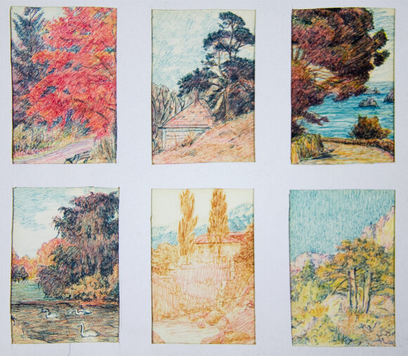 Етюди з пленеру Чалого Миколи (19 малюнків) Етюди з пленеру Чалого Миколи (19 малюнків)