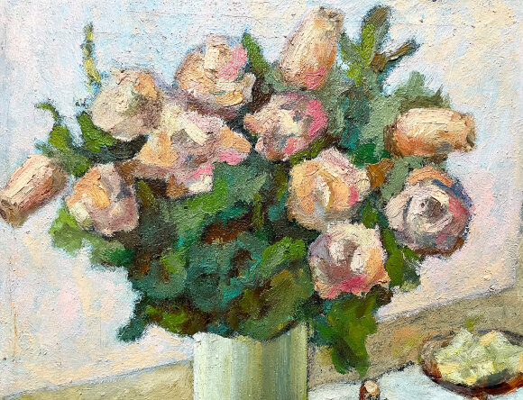 Painting Still life with a bouquet - sold