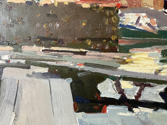 Painting Lesozavod, artist Kokin Mikhail