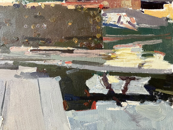 Painting Lesozavod, artist Kokin Mikhail