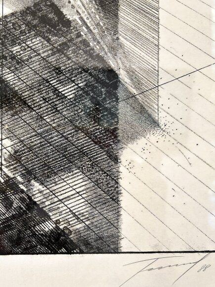 Lithograph Ascent, artist Yurii Charyshnikov