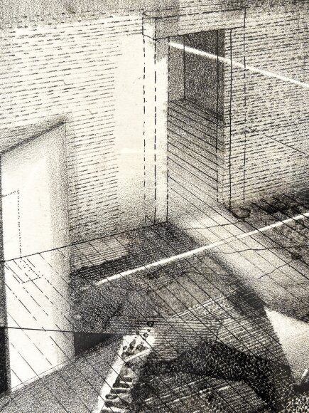 Lithograph Ascent, artist Yurii Charyshnikov