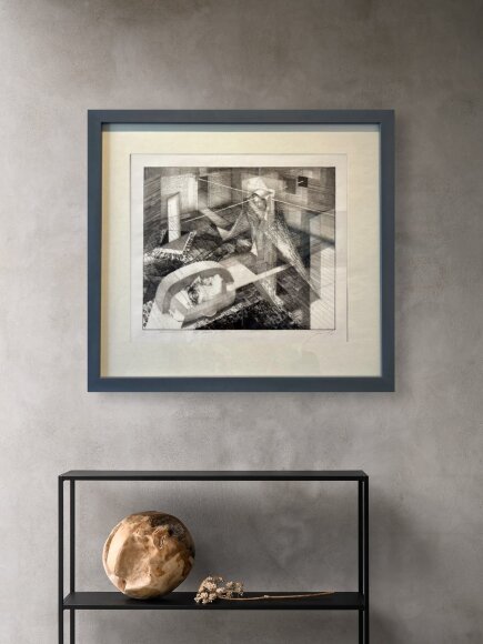 Lithograph Ascent, artist Yurii Charyshnikov