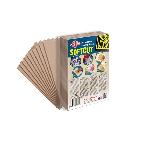 Набор блоков для гравюры, 100х100х3, 0 мм, 10 шт. в упак., 3.0/SC1B, SOFTCUT CARVING BLOCKS, ESSDEE Набор блоков для гравюры, 100х100х3, 0 мм, 10 шт. в упак., 3.0/SC1B, SOFTCUT CARVING BLOCKS, ESSDEE