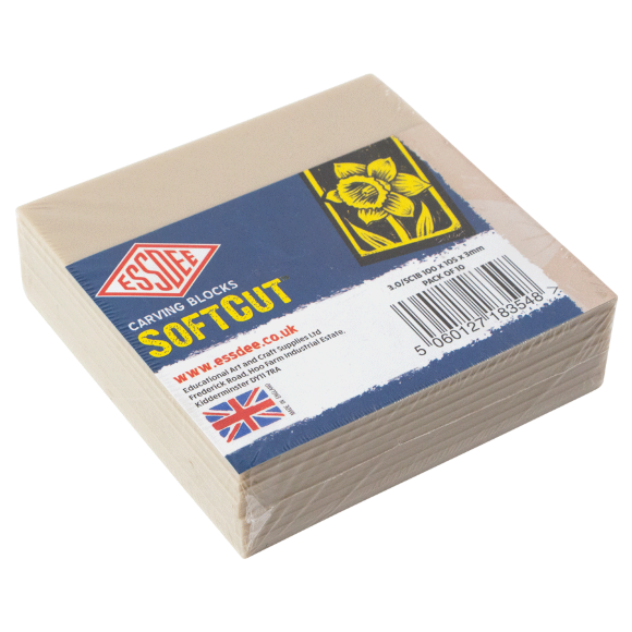 Набор блоков для гравюры, 100х100х3, 0 мм, 10 шт. в упак., 3.0/SC1B, SOFTCUT CARVING BLOCKS, ESSDEE Набор блоков для гравюры, 100х100х3, 0 мм, 10 шт. в упак., 3.0/SC1B, SOFTCUT CARVING BLOCKS, ESSDEE