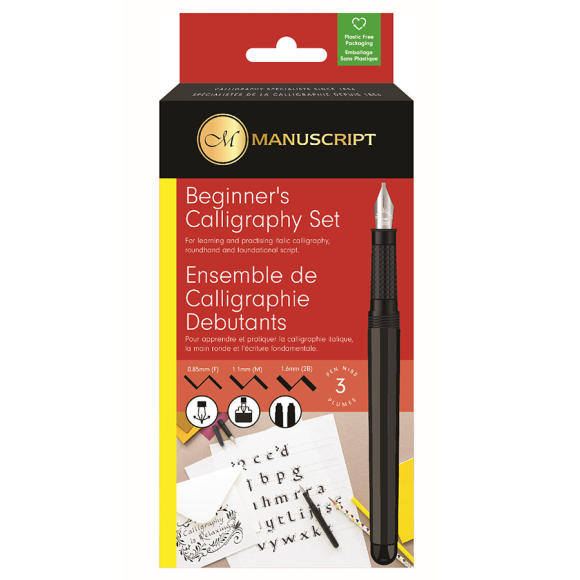 Набір для каліграфії Beginner's Calligraphy Set (авторучка 3 пера конвертера) Manuscript
