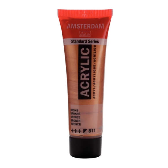 Краска акриловая AMSTERDAM (831) Желтый металлик 20 мл Royal Talens