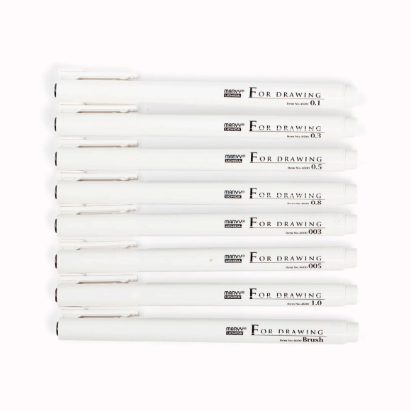 Набор Drawing Pen, черный 8 шт. Набор Drawing Pen, черный 8 шт.