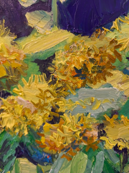 Painting St. John's Wort, artist Nina Lytvyn