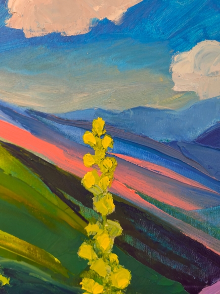 Painting St. John's Wort, artist Nina Lytvyn